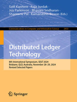 cover image of Distributed Ledger Technology